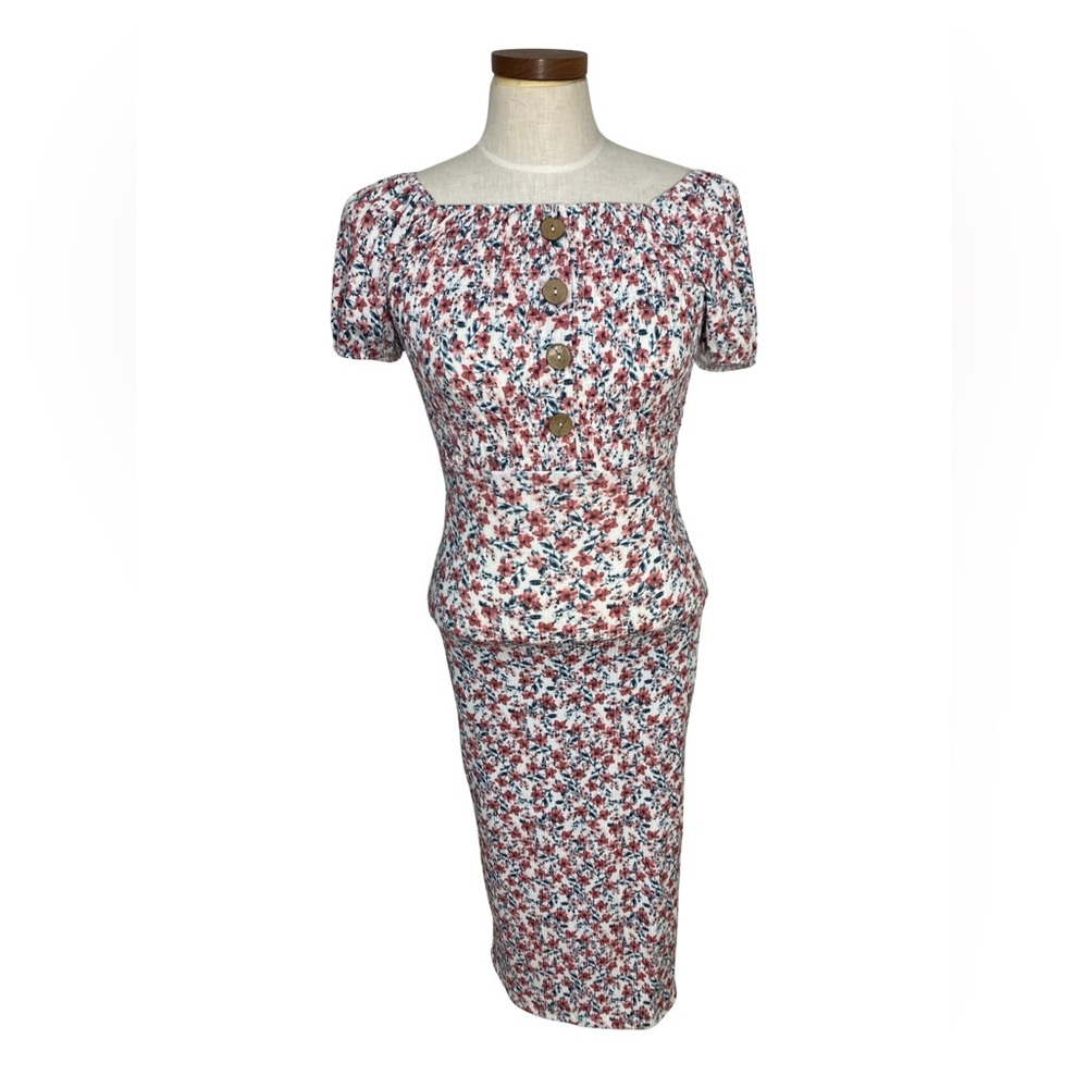 Floral Body Con Dress